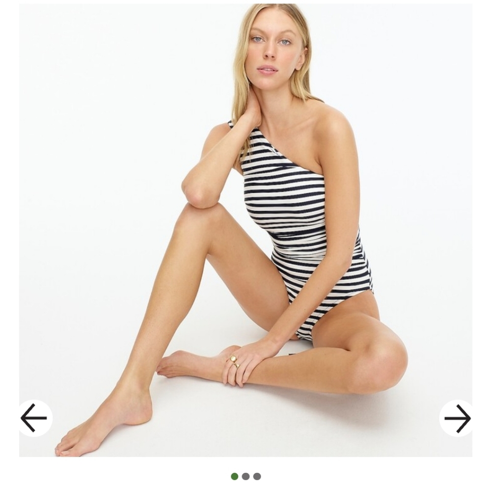 Jcrew one shoulder one piece swimsuit